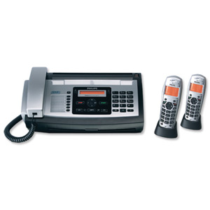 Philips Magic 5 Eco Voice Fax and Answer Machine 2 Handsets 50 Speed Dials 50pp Memory Ref PPF685E/GBBP2