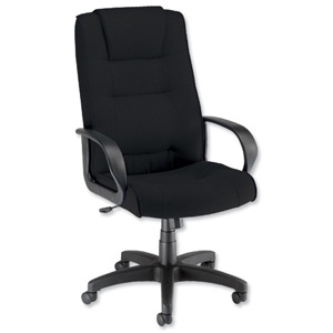 Trexus Intro Managers Armchair Back H720mm W530xD510xH470-570mm Black Ident: 397A