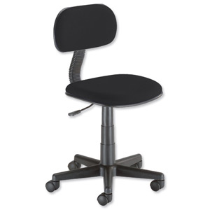 Trexus Intro Typist Chair Back H220mm Seat W410xD390xH405-520mm Black Ref 10001-03 Blk