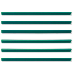Durable Spine Bars for 60 Sheets A4 Capacity 6mm Green Ref 2931/05 [Pack 50]