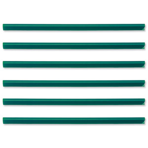 Durable Spine Bars for 60 Sheets A4 Capacity 6mm Green Ref 2931/05 [Pack 50] Ident: 713B