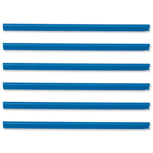 Durable Spine Bars for 60 Sheets A4 Capacity 6mm Blue Ref 2931/06 [Pack 50] Ident: 713B