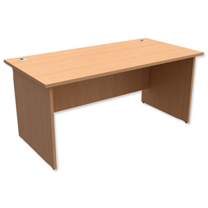 Trexus Classic Desk Panelled Rectangular W1600xD800xH725mm Beech