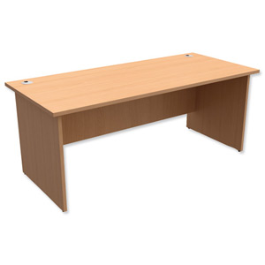 Trexus Classic Desk Panelled Rectangular W1800xD800xH725mm Beech