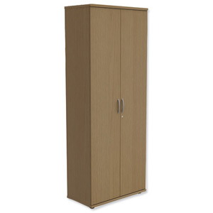 Trexus Tall Cupboard with Lockable Doors W800xD420xH2053mm Oak Ident: 438B