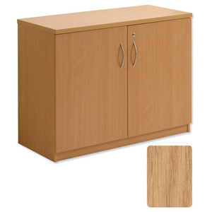 Sonix Low Cupboard Lockable W1000xD400xH915mm Oak