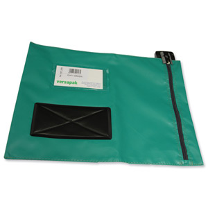 Versapak Mailing Pouch Durable PVC-coated Nylon 286x336mm Green Ref CVFIGR Ident: 161C