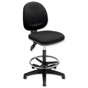 Trexus Plus Medium Back High Rise Chair Seat W460xD450xH590-860mm Black Ident: 395C