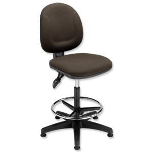Trexus Plus Medium Back High Rise Chair Seat W460xD450xH590-860mm Charcoal Ident: 395C