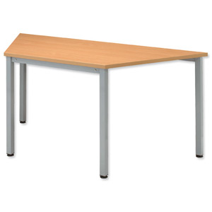 Sonix Table Trapezoidal 25mm Top W1600xD800xH720mm Beech Ref 19