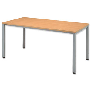 Sonix Table Rectangular 25mm Top W1600xD800xH720mm Oak Ref 24 Ident: 449A