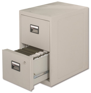Sentry Fire-Safe Filing Cabinet 2 Drawer 80kg W438xD591xH711mm Ref SN6000 Ident: 563B