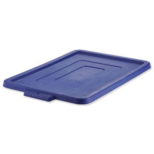 Strata Storemaster Crate Jumbo Lid W405xD560xH25mm Blue Ref HW49 BU