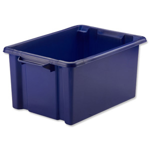 Strata Storemaster Maxi Crate External W470xD340xH240mm 32 Litres Blue Ref HW46 Ident: 178G