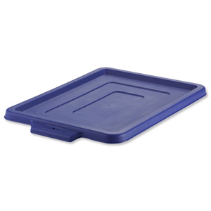 Strata Storemaster Crate Maxi Lid W360xD480xH25mm Blue Ref HW45 BU