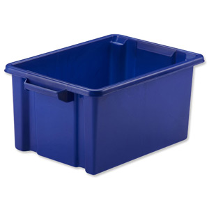 Strata Storemaster Midi Crate External W360xD270xH190mm 14.5 Litres Blue Ref HW44