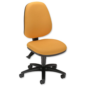 Sonix Alpha Permanent Contact Chair High Back Seat W480xD450xH450-580mm Sunset Yellow