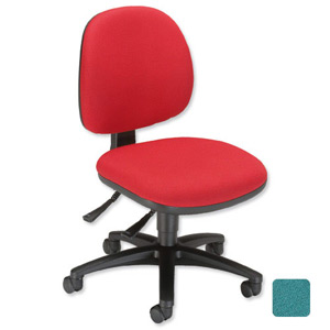 Sonix Gamma Permanent Contact Chair Medium Back Seat W480xD450xH430-540mm Jade Green