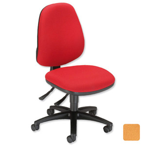 Sonix Gamma Permanent Contact Chair High Back Seat W480xD450xH430-540mm Sunset Yellow