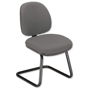 Sonix Cantilever Visitors Chair Medium Back Seat W480xD450xH470mm Shadow Grey Ident: 403D