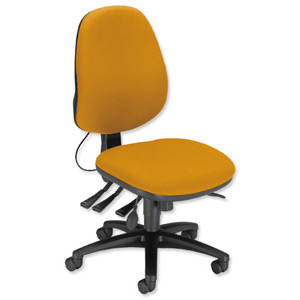 Sonix Support S3 Chair Asynchronous Lumbar-adjust High Back Slide Seat W480xD450xH460-570mm Yellow Ident: 403C