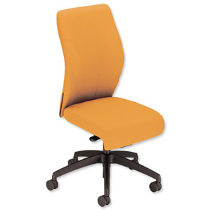 Sonix Poise Synchronous Medium Back Posture Seat W480xD440xH410-520mm Sunset Yellow Ident: 402B