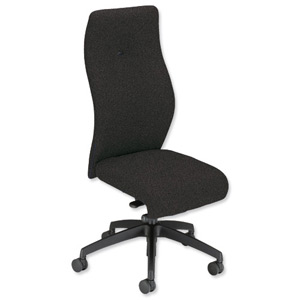 Sonix Poise Synchronous Seat Slide High Back Posture Seat W480xD440-490xH410-520mm Onyx Black Ident: 402A