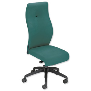 Sonix Poise Synchronous Seat Slide High Back Posture Seat W480xD440-490xH410-520mm Jade Green Ident: 402A