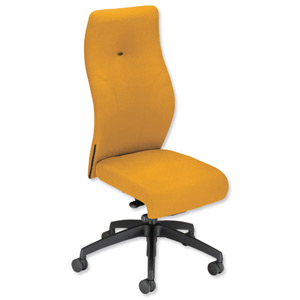 Sonix Poise Synchronous Seat Slide High Back Posture Seat W480xD440-490xH410-520mm Sunset Yellow Ident: 402A