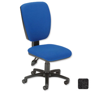 Trexus Premier High Back Permanent Contact Chair Seat W460xD450xH460-590mm Charcoal