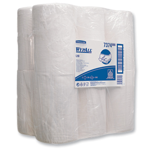 Wypall L10 Centrefeed Wiper Roll 200 Sheets of 185x380mm White Ref 7374 [Pack 12] Ident: 586F