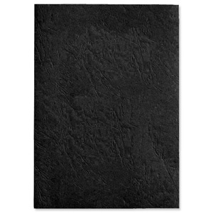 GBC Antelope Binding Covers Leather-look Plain A4 Black Ref CE040010 [Pack 100]