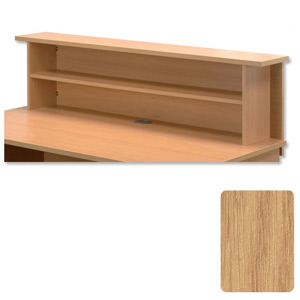 Trexus Rectangular Reception Desk Riser W1200xD300xH370mm Oak