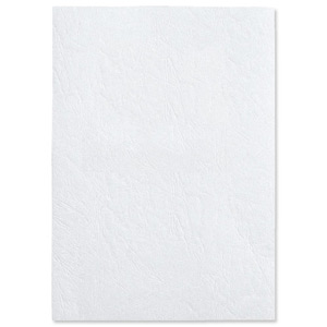 GBC Antelope Binding Covers Leather-look Plain A4 White Ref CE040070 [Pack 100] Ident: 712A