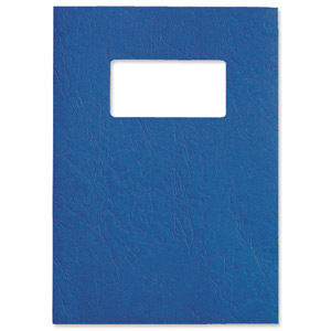 GBC Antelope Binding Covers Leather-look with Window A4 Royal Blue Ref CE041129 [Pack 50x2] Ident: 712A