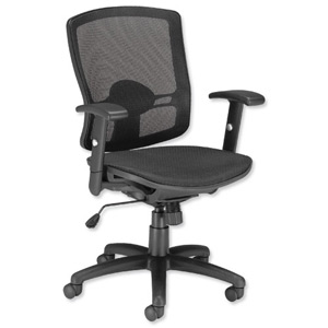 Influx Task All Mesh Armchair Seat W500xD500xH440-530mm Ref 11135-02 Ident: 390B