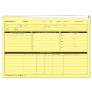Sigma Personnel Forms Personnel Wallets 235x330mm Yellow Ref G352R [Pack 50]