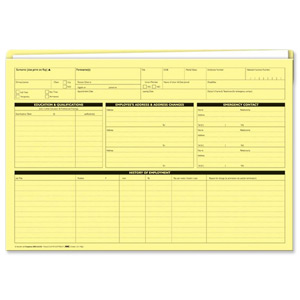 Sigma Personnel Forms Personnel Wallets 235x330mm Yellow Ref G352R [Pack 50] Ident: 21D