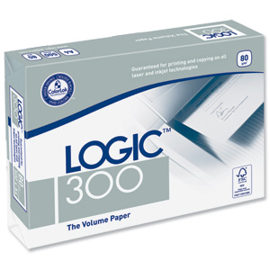Logic 300 Copier Paper Multifunctional Ream-Wrapped 80gsm A4 Ref BP-127761H [5x 500 Sheets] Ident: 14D