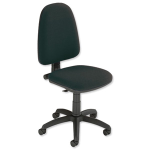 Trexus Office Operator Chair Permanent Contact High Back H500mm W460xD430xH460-580mm Black Ident: 401A