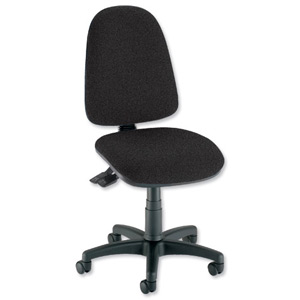 Trexus Office Operator Chair Asynchronous High Back H500mm W460xD430xH460-580mm Black