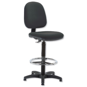 Trexus Office Operator Chair High Rise Medium Back H300mm W460xD430xH680-820mm Black Ident: 401D