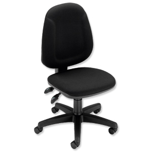 Trexus Plus High Back Chair Permanent Contact W460xD450xH460-590mm Backrest H510mm Black