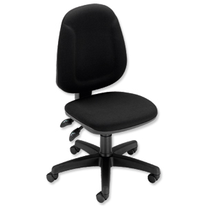 Trexus Plus High Back Chair Asynchronous Seat W460xD450xH460-590mm Back H510mm Black Ident: 394A