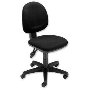 Trexus Plus Medium Back Chair Permanent Contact W460xD450xH480-590mm Back H400mm Black