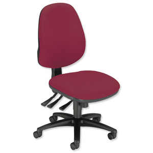 Sonix Jour J1 High Back Office Chair Seat W480xD450xH460-570mm Burgundy