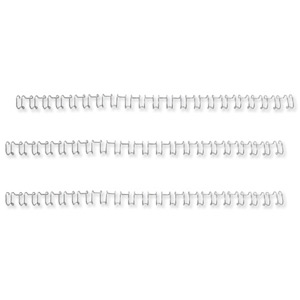 GBC Binding Wire Elements 21 Loop 25 Sheets 6mm for A4 Silver Ref IB160431 [Pack 100] Ident: 707D