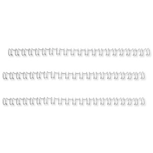 GBC Binding Wire Elements 21 Loop 70 Sheets 8mm for A4 Silver Ref IB160639 [Pack 100] Ident: 707D