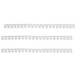 GBC Binding Wire Elements 21 Loop 85 Sheets 10mm for A4 Silver Ref IB160837 [Pack 100]