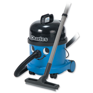 Numatic Charles Vacuum Cleaner Wet and Dry 1200W 15L Dry 9L Wet 7.1Kg W355xD355xH455mm Blue Ref A10X Ident: 582C